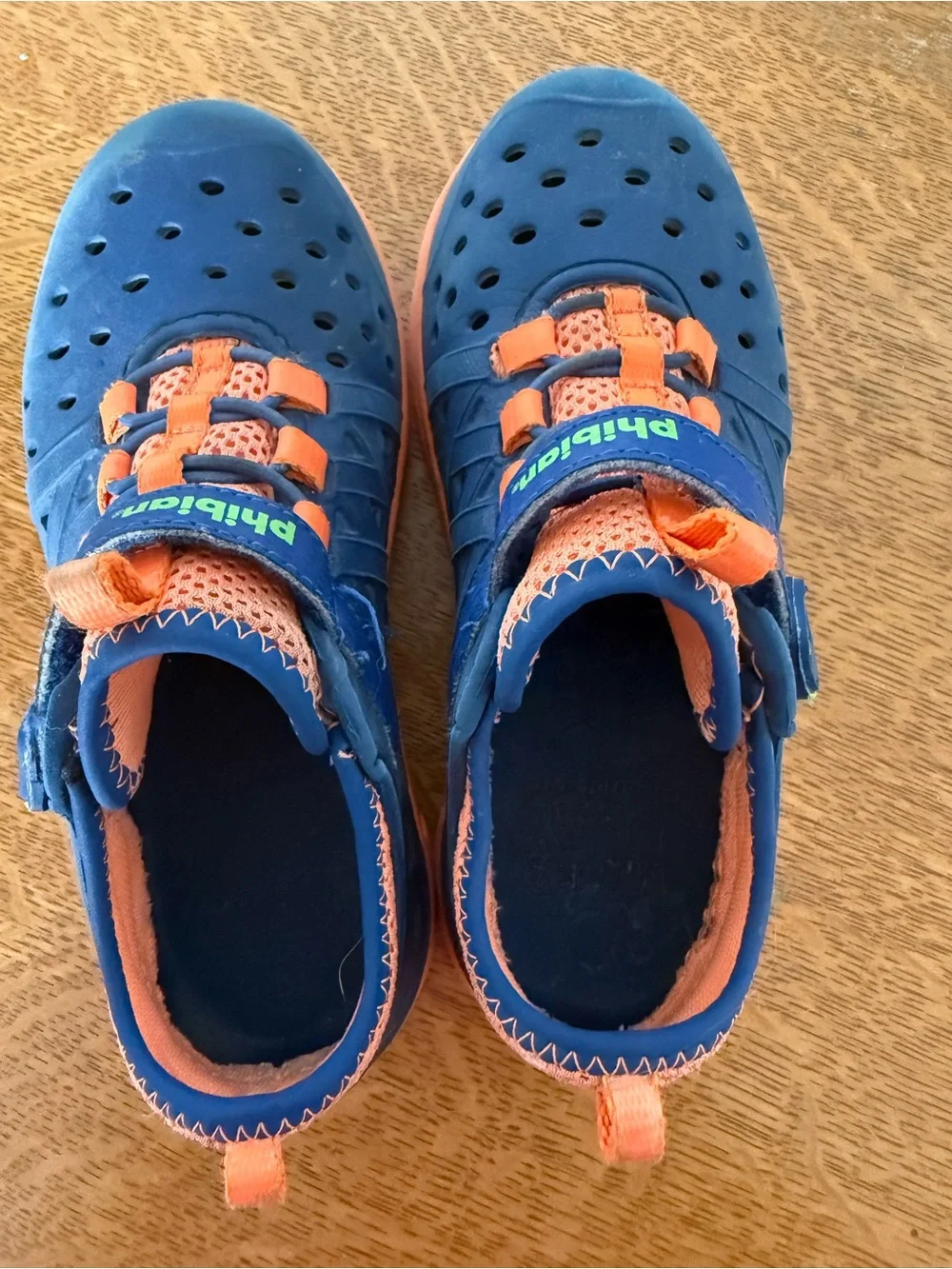 Toddler Navy and Orange Active Shoes by Stride Rite Size 12